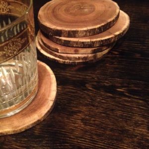 Smooth bark Coaster set - 6-Pack